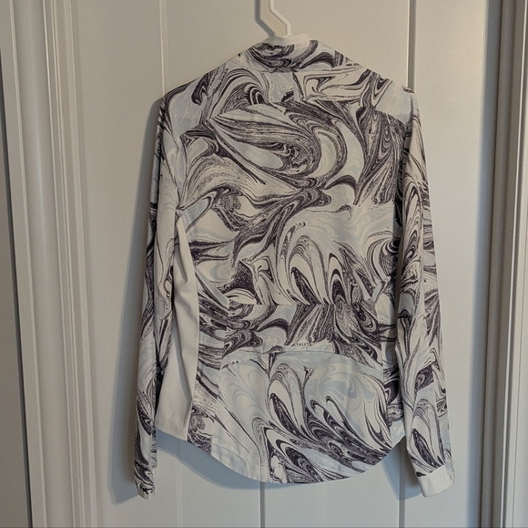 Athleta Run With It Jacket - Marble Print - sz S - Picture 4 of 6